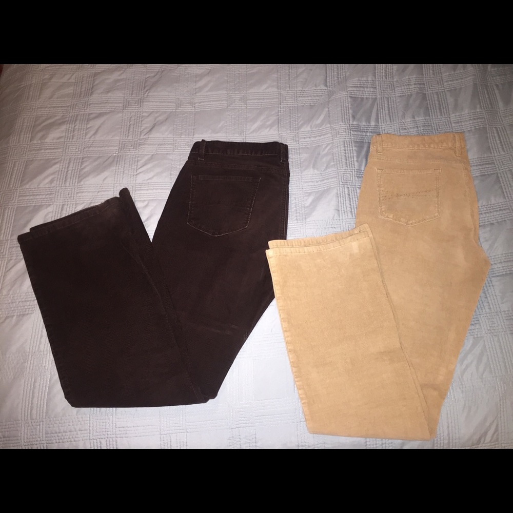 Two pair Ann Taylor loft corduroy pants